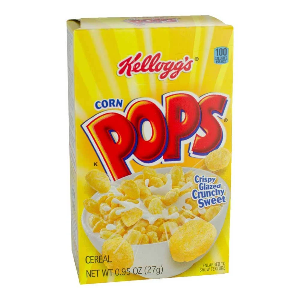 70 Packs : Corn Pops Cereal, 0.95-Ounce Individual Boxes