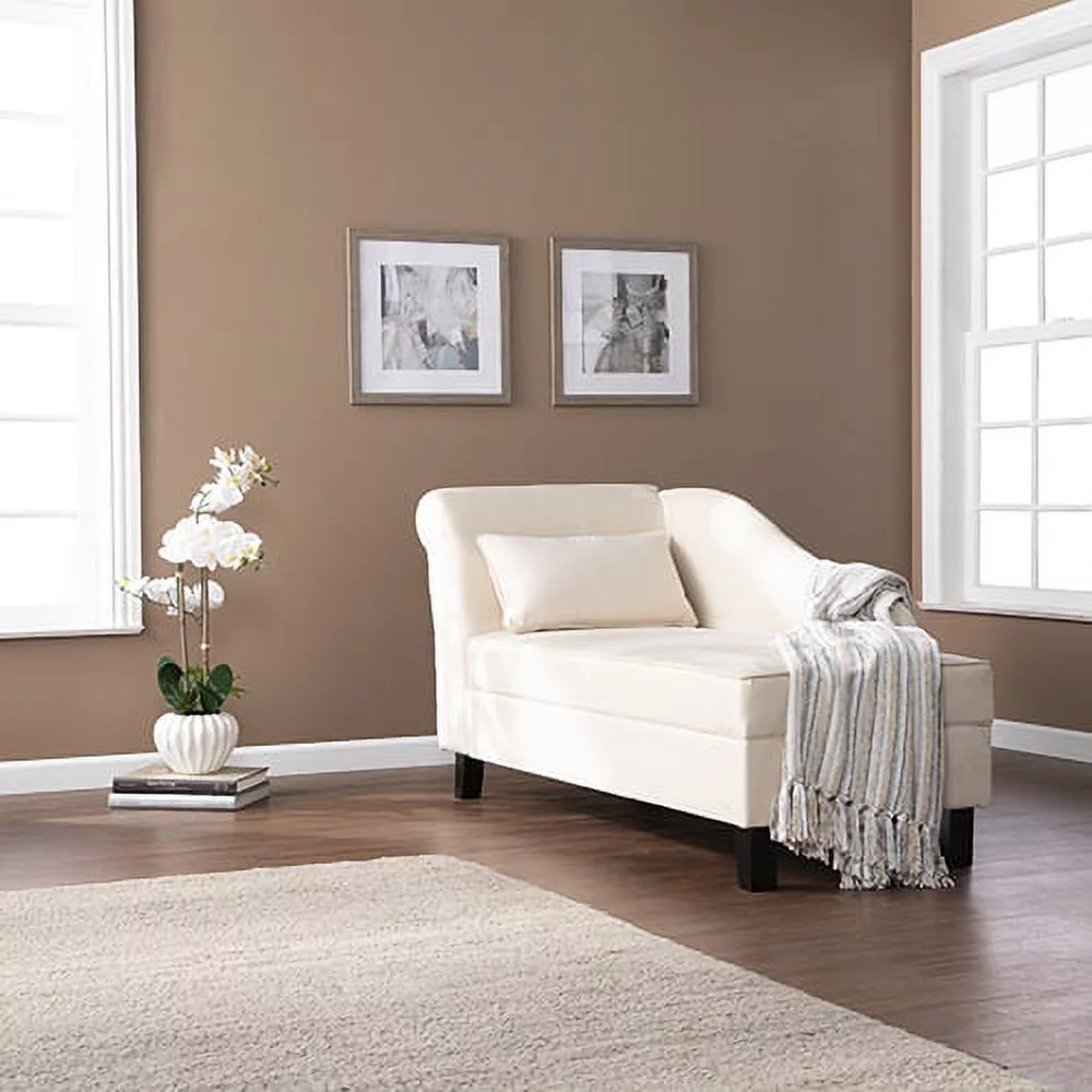 Longino Chaise Lounge w/ Storage, Khaki