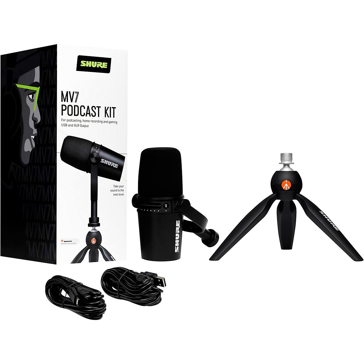 Shure MV7 Podcast Microphone Bundle