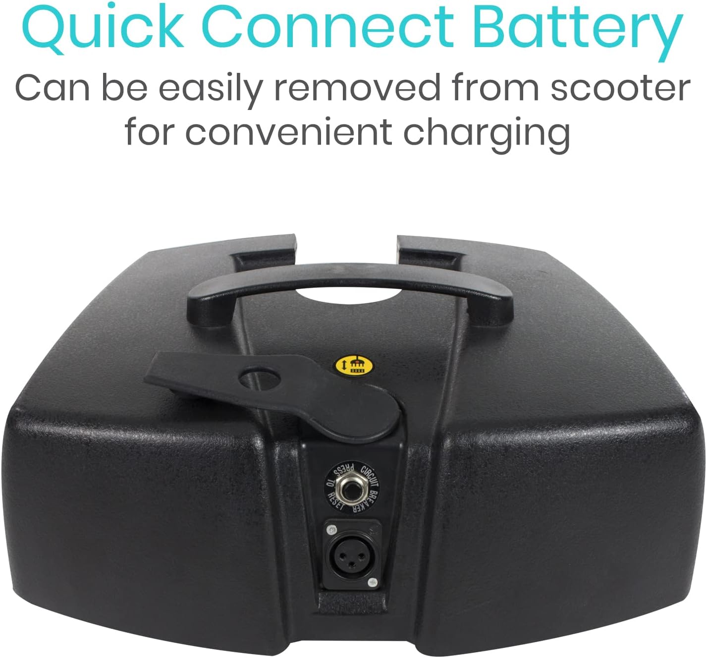 Vive 4 Wheel Mobility Scooter - Electric Powered Wheelchair Device - Compact Heavy Duty Mobile for Travel, Adults, Elderly - Long Range Power Extended Battery with Charger and Basket Included