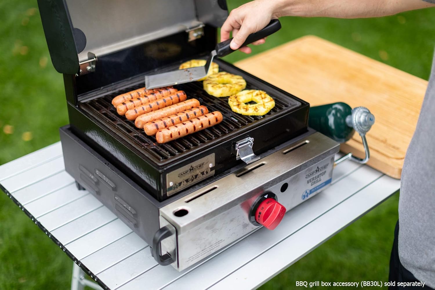 Camp Chef Versatop Portable Flat Top Grill 250 and Griddle (FTG250) - Compatible 14 Accessories