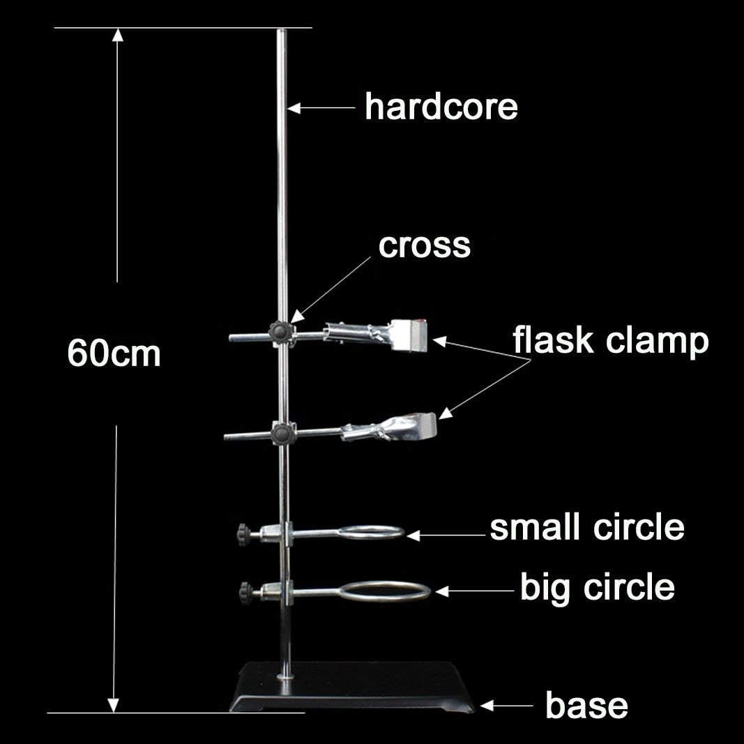 1000ml Lab Essential Oil Steam Distillation Apparatus Glassware Kits Water Distiller Purifier Distillation Device Set Home Distiller Oil Extraction Chemical Experiment Equipment with Heater Lift