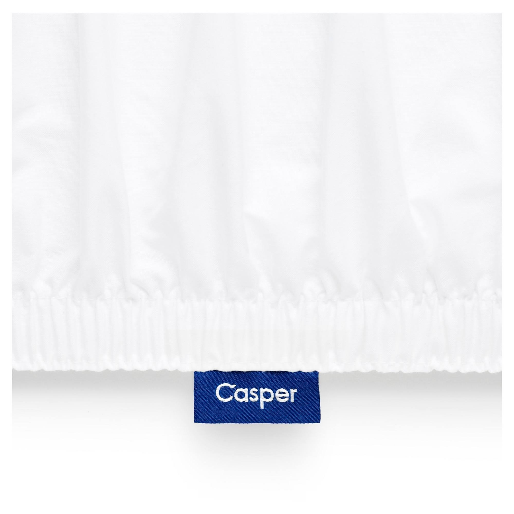 Casper Soft and Durable Supima Cotton Sheet Set Twin White/Slate