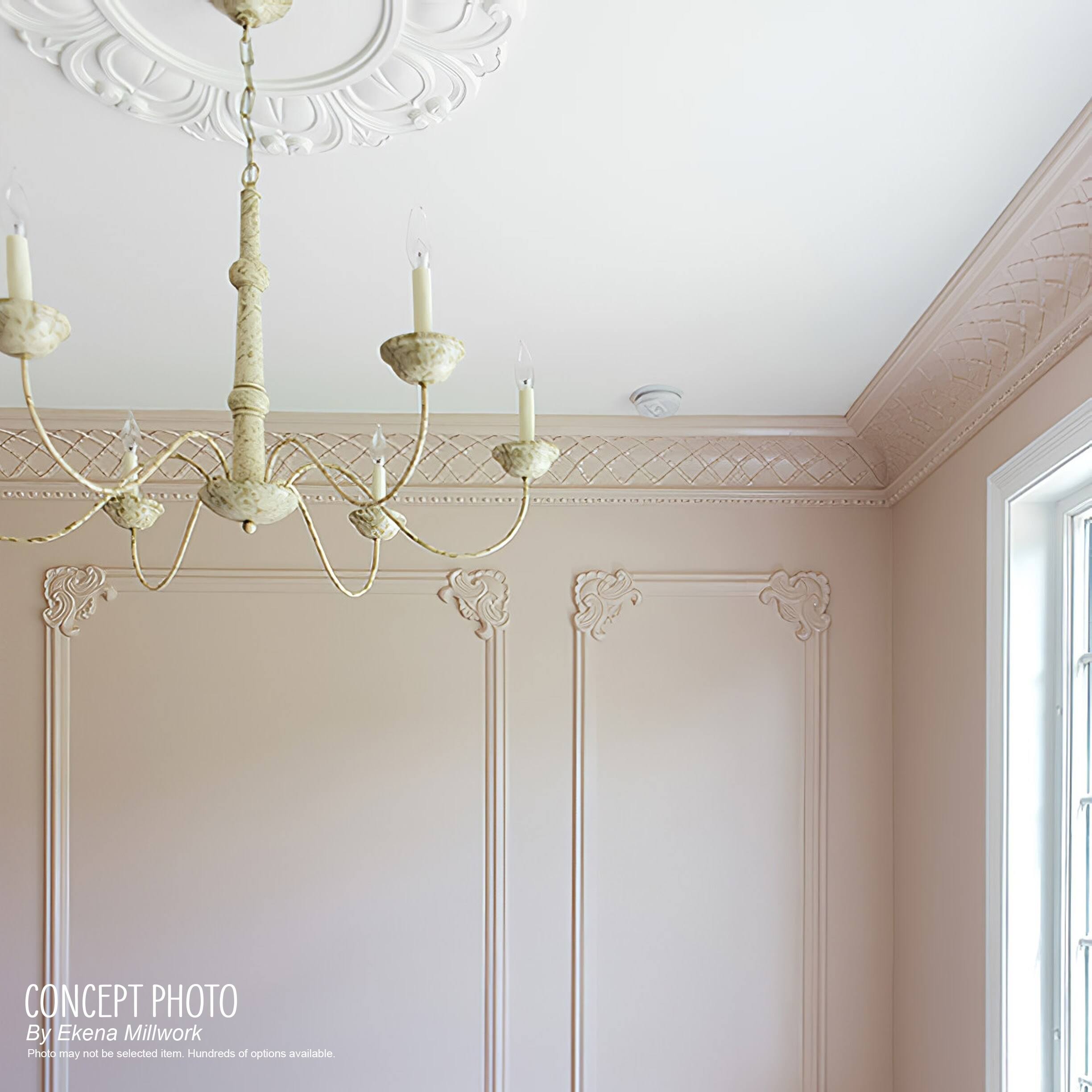 Ekena Millwork 7.75 in. Classic Smooth Crown MOULDING