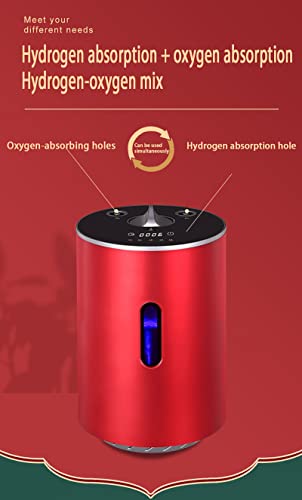 FXNFXLA Hydrogen Generator, Dual-Output Inhaler 99.99% High Purity H&O, Low Noise, Water Ionizer, Hydrogen Inhalation Machine, SPE/PEM Water Electrolysis Ionizer