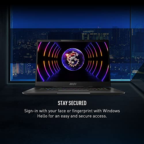 MSI Stealth 17 Studio Laptop: Intel Core i9-13900H, GeForce RTX 4070, 17.3" QHD 240Hz 3ms, 16GB DDR5, 1TB NVMe SSD, Thunderbolt 4, Cooler Boost Trinity+, Win 11 Home: Core Black A13VG-019US