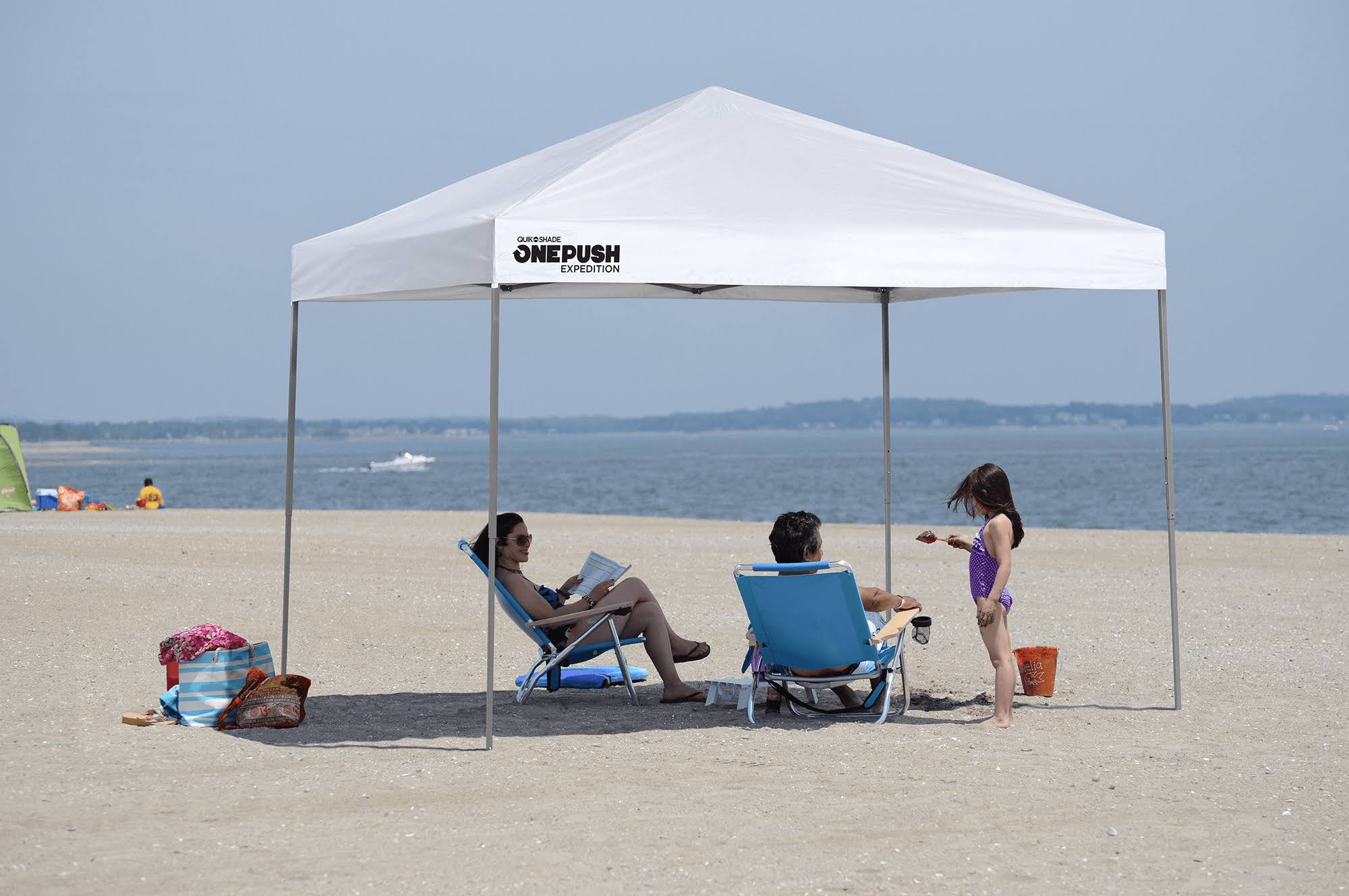 Quik Shade Expedition EX80 One Push 8 x 10& Straight Leg Canopy - White