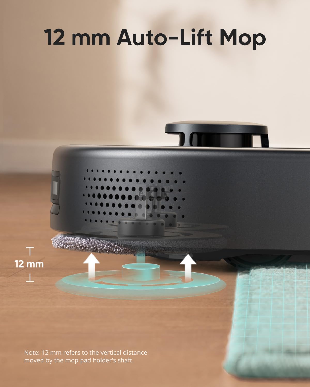 eufy Clean X9 Pro CleanerBot with MopMaster™ Adaptive Pressure Cleaning, 2 Rotating Mops, Carpet Detection with 12 mm Auto-Lifting Mops, Auto-Clean Station, 5,500 Pa Suction, and AI OBS