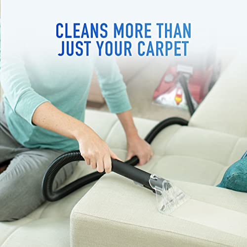 Hoover, Red Power Scrub Deluxe Carpet Cleaner Machine, Upright Shampooer, with Storage Mat, FH50150B