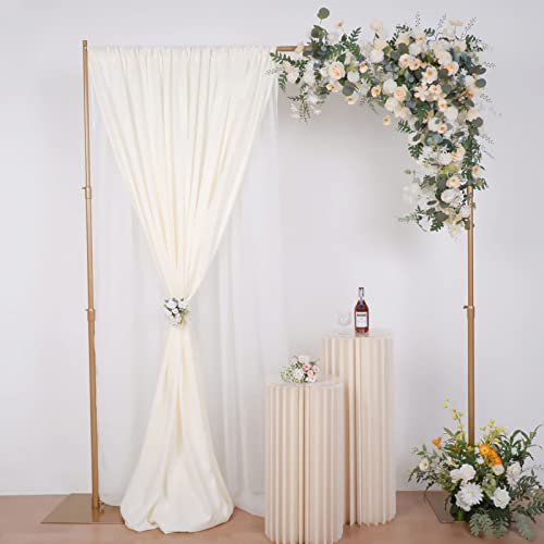 Efavormart 10ft x 10ft Heavy Duty Pipe and Drape Kit Backdrop Support with Metal Steel Base for Wedding, Party, Event, Photography, and Exhibition Decoration