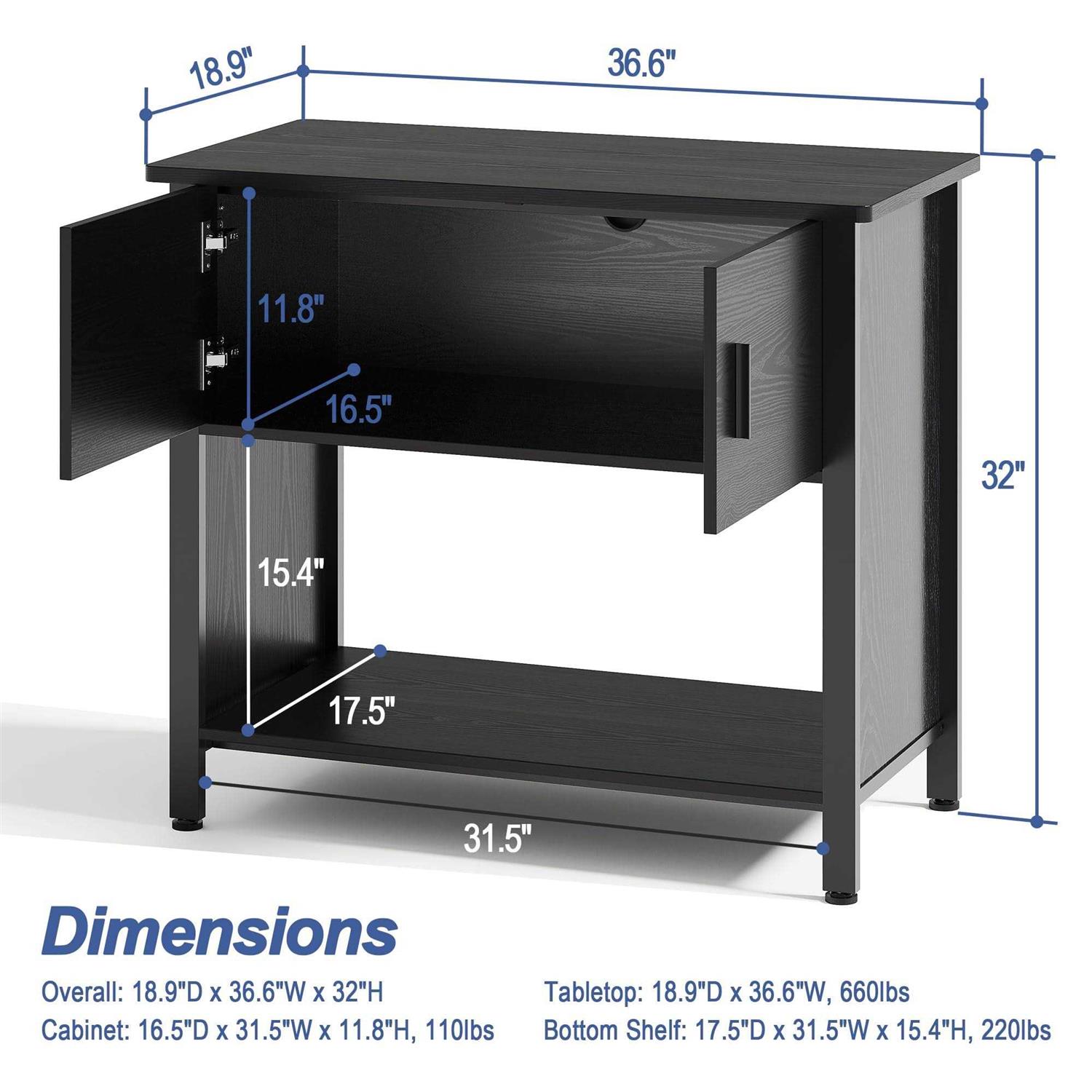 Xilingol 40-50 Gallon Aquarium Stand Fish Tank Stand with Cabinet for Fish Accessories Storage - Pet Supplies online store