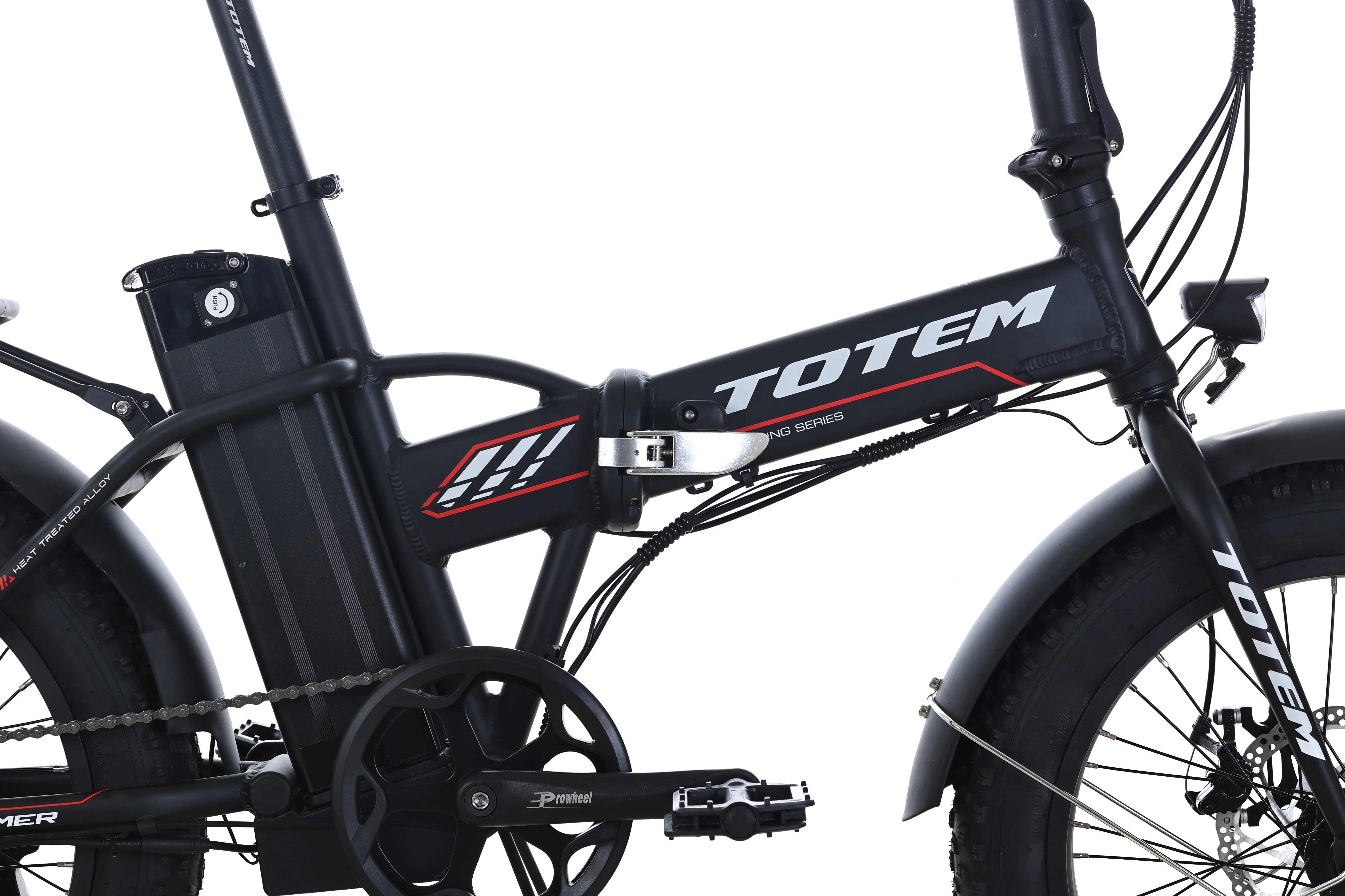 Ltmate Hammer Electric Bike for Adults, 20” x 4” Fat Tire Folding Ebike, 500W Powerful Motor Electric Folding Bike, 48V 10.4Ah Removable Battery, 7-Speed Gears,Black - Curated Treasures Market
