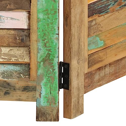 Room Divider 66.1" Solid Wood Reclaimed,Reclaimed Wood Room Divider: Privacy Screen for Bedroom, Living Room, and Office Dividers for Home & Kitchen