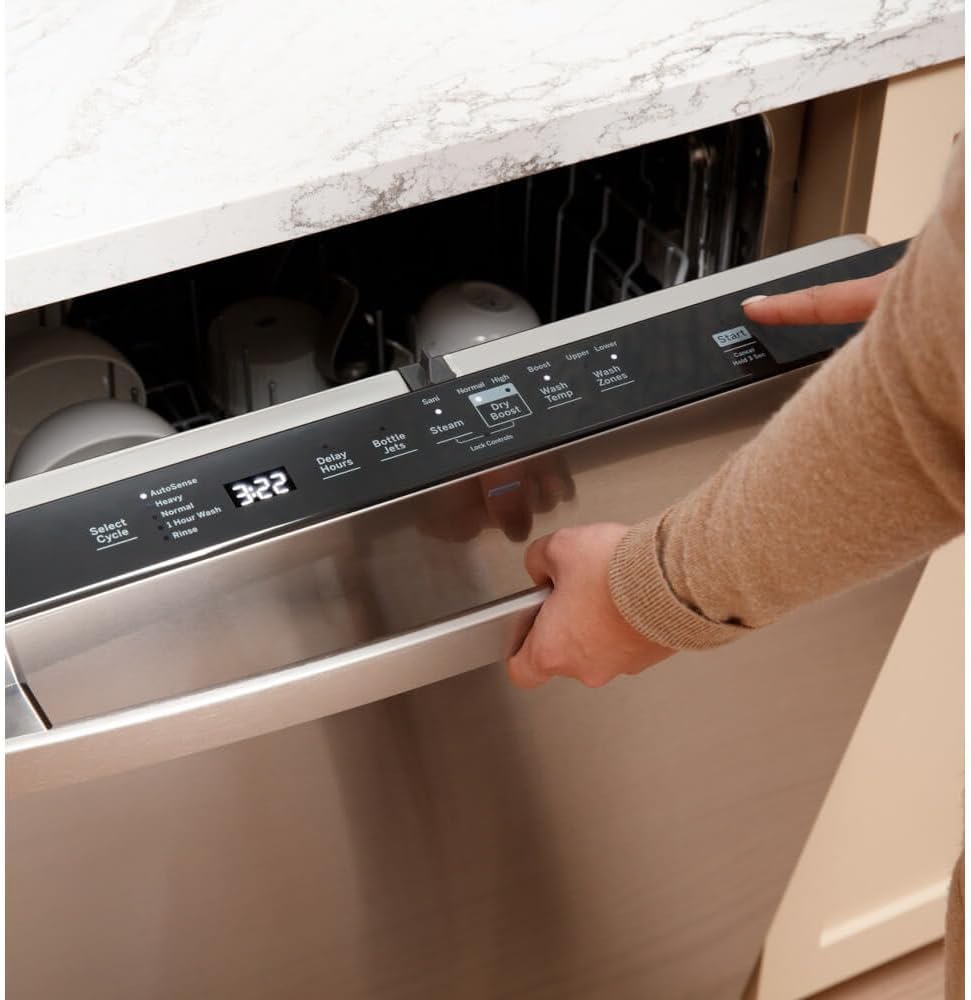 GE GDT650SYVFS 47 dBA Stainless Steel Top Control Dishwasher
