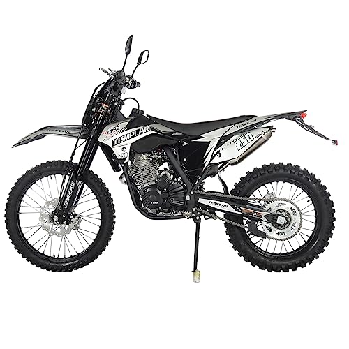 X-PRO Templar Dirt Bike with 5-Speed Manual Transmission 21"/18" Wheels | 250cc, All Lights, Electric/Kick Start, Zongshen Brand Engine