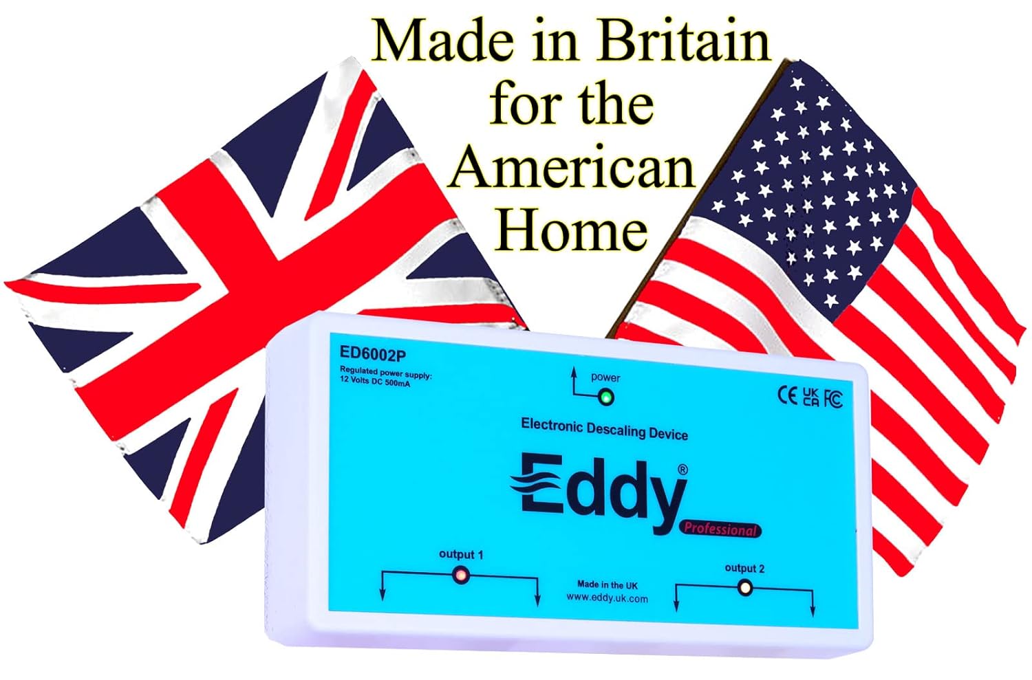 Eddy Electronic Water Descaler - Water Softener Alternative - Reduces Limescale