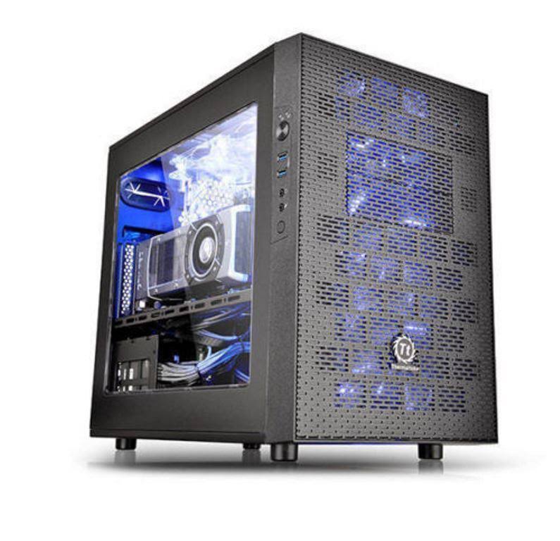 Thermaltake Core X1 ITX Cube Chassis (Black) CA-1D6-00S1WN-00