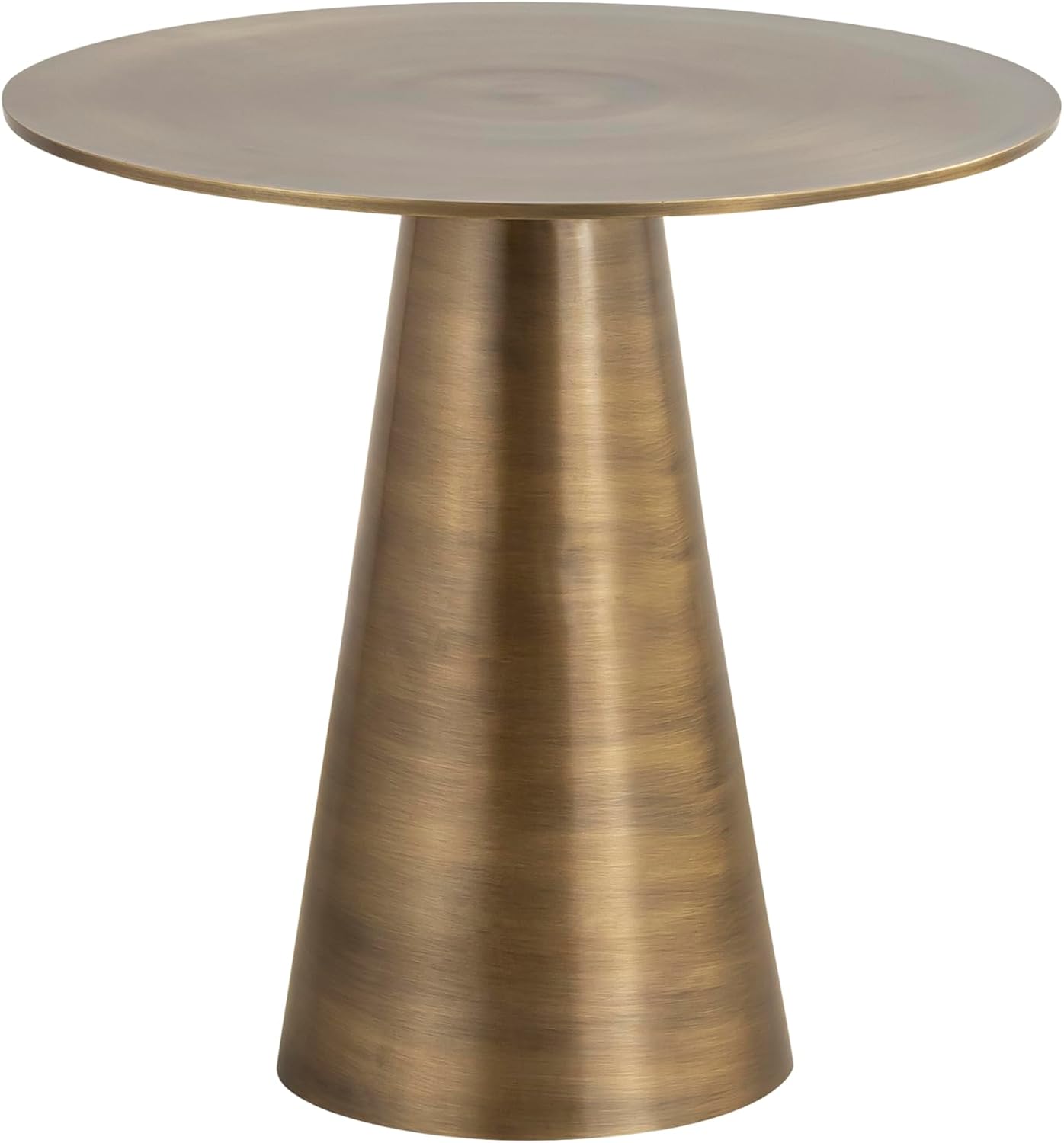 Canarm SONA Antique Brass Finished Side Table, Gold