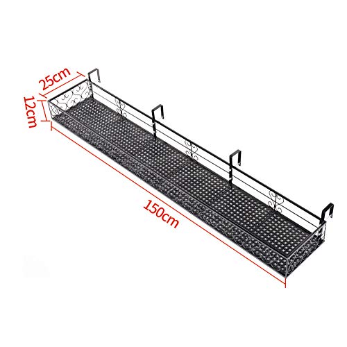 Hanging Basket Flower Stand, Rust Potted Plant, Plant Display Stand, Metal Flower Pot Shelf, Can Be Hung On Balcony, Railing, Terrace, Garden