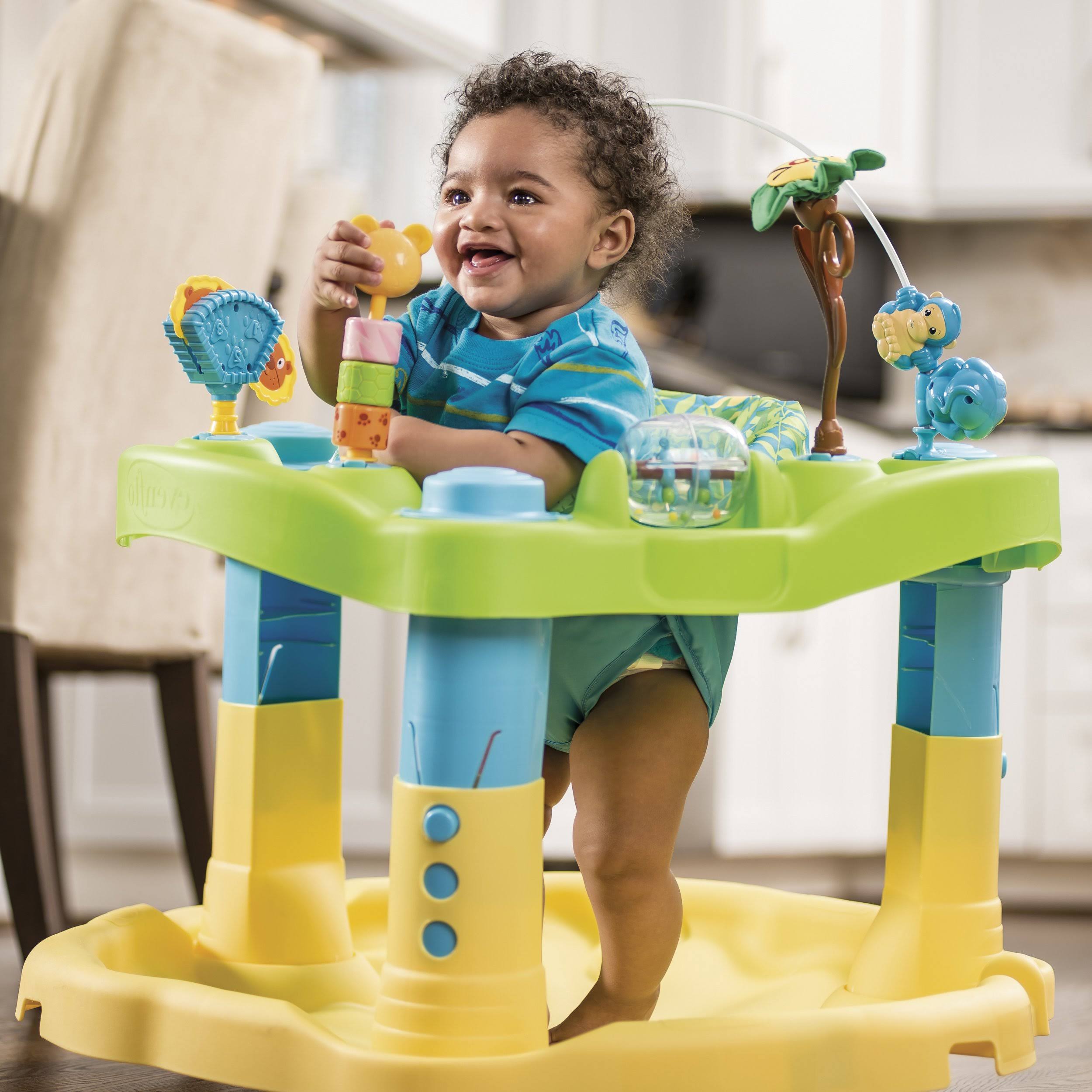 Evenflo Exersaucer Bounce u0026 Learn - Zoo Friends