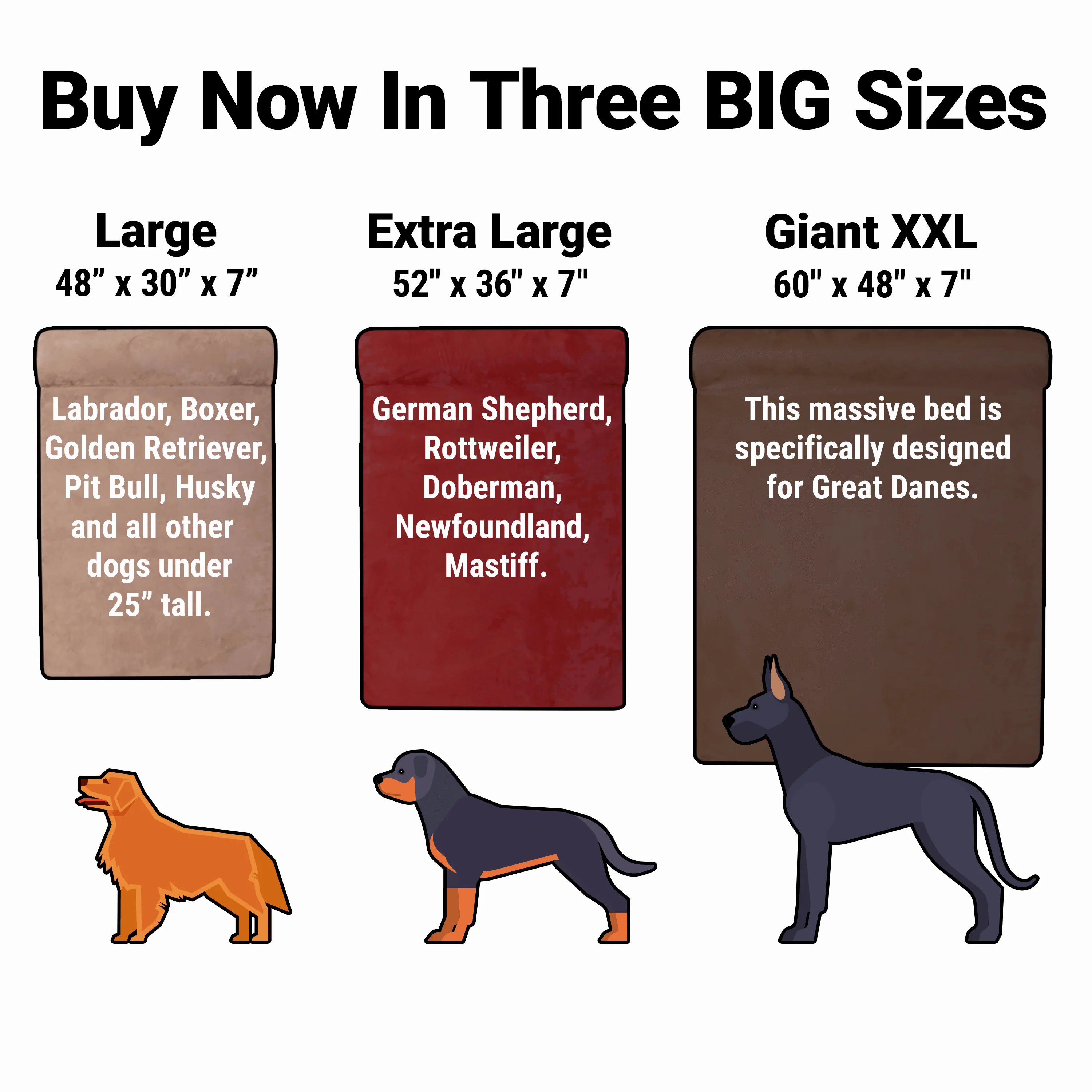 Big Barker Pillow Top Dog Bed for Large and Extra Large Breed Dogs (Headrest Edition), 7", Orthopedic