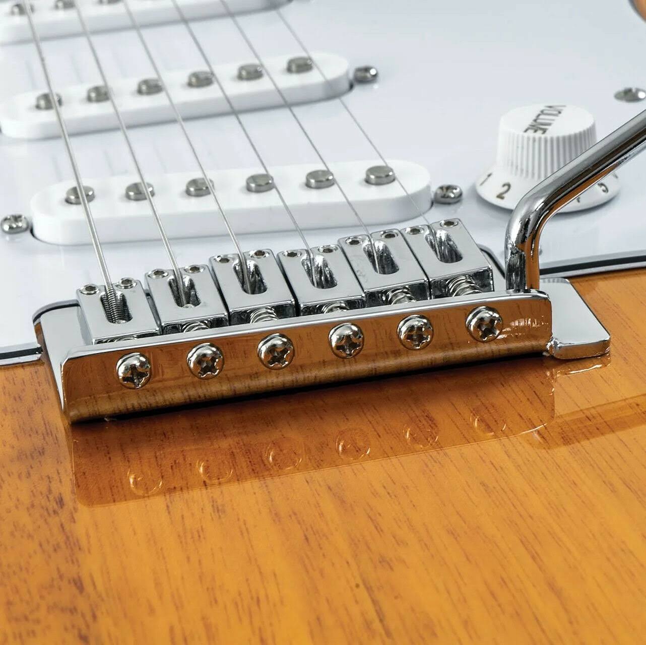 Oscar Schmidt Os-300-nh-a-u 6 String Double Cutaway SSS Electric Guitar Natural