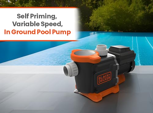 BLACK+DECKER Variable Speed Pool Pump Inground with Filter Basket