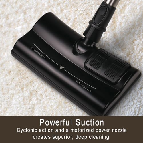 Filter Queen Majestic Surface Cleaner, Canister Vacuum with Bagless Cyclonic Action, The Ultimate All-in-One Cleaning Machine