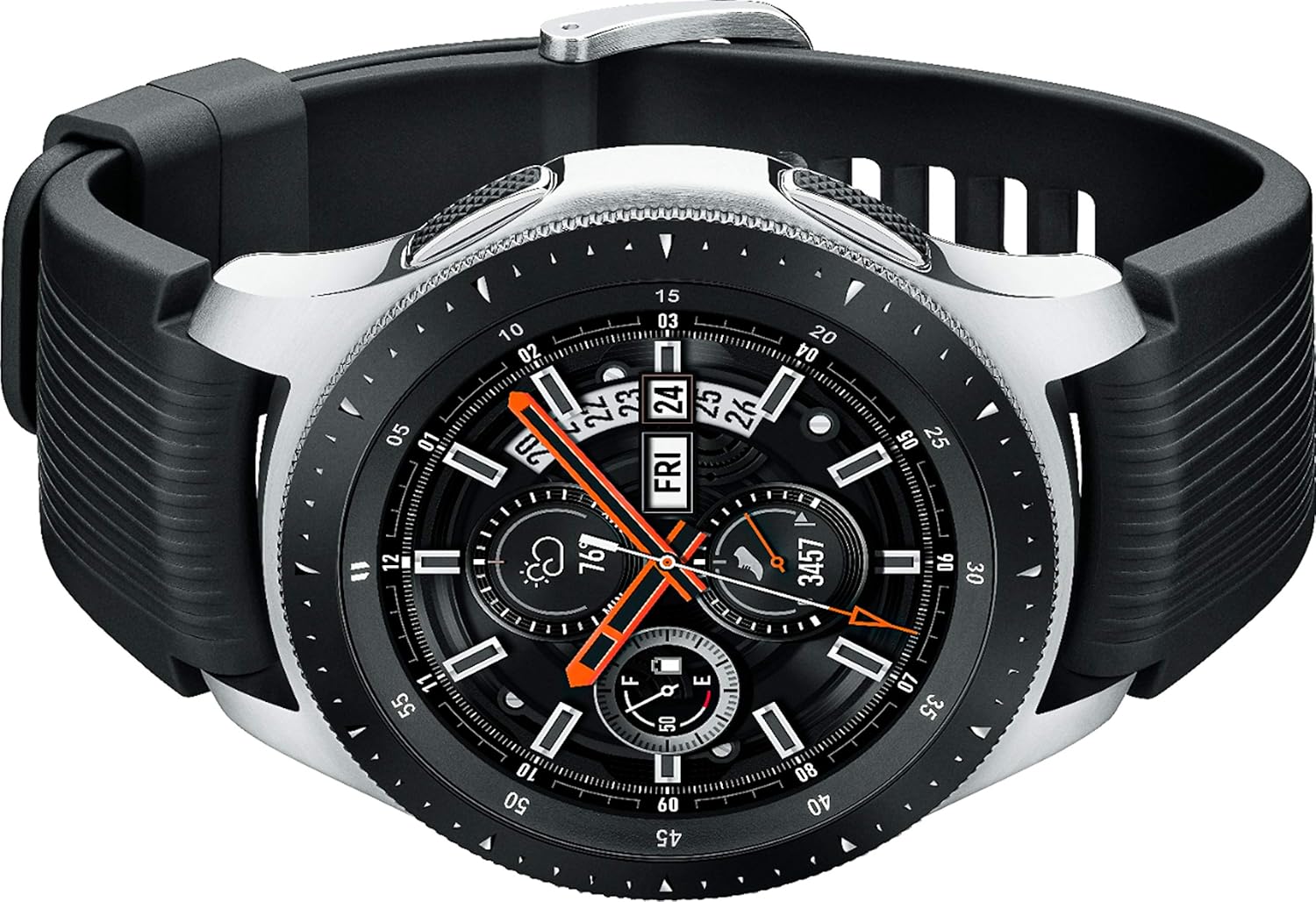 Samsung Galaxy Watch 2019 (46mm) Bluetooth, Wi-Fi, GPS Smartwatch, SM-R800 - International Version (Silver)