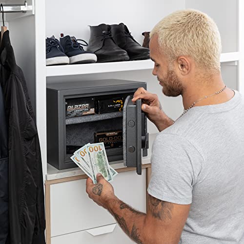 Iron Hawk Fireproof Document Box Combination Safe - Fireproof Safe - Fire Proof Safe Boxes For Home - Fireproof Wall Safe - Fireproof Lock Box - Home Safes & Safe Accessories - Cabinet Safes