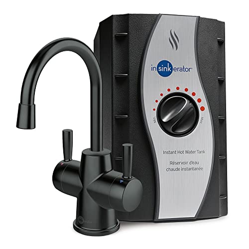 InSinkErator HOT250 Instant Hot Water Dispenser System, Single-Handle Faucet in Satin Nickel with 2/3-Gallon Stainless Steel Tank, H250SN-SS