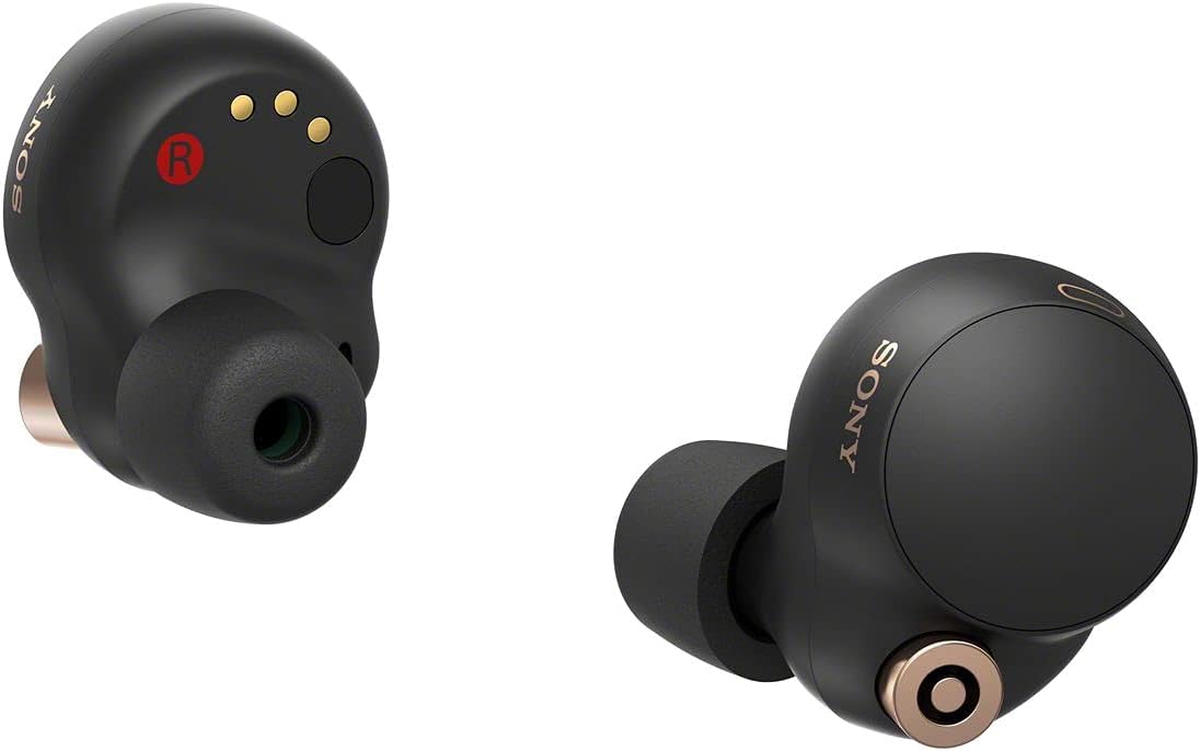 Sony WF-1000XM4 Truly Wireless Noise Cancelling Headphone - Optimised for Alexa and Google Assistant - with Built-in mic for Calls - Bluetooth Connection - Black/Copper