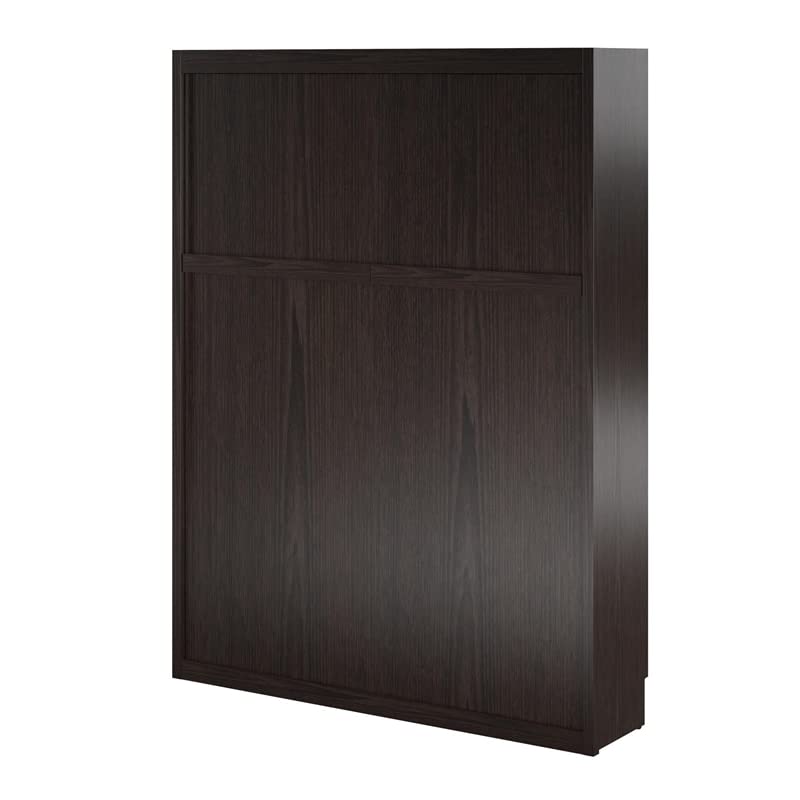 Signature Sleep Queen Murphy Wall Bed with Memory Foam Mattress in Ivory Oak