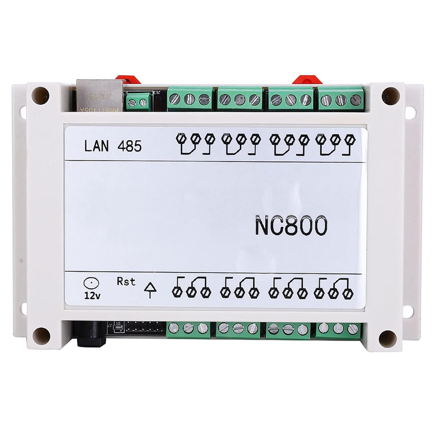 Ethernet RJ45 TCP/IP Relay Remote Control Controller Network Web Server 8 Channels Relay Module Board 250V/AC 10A with Case(White)