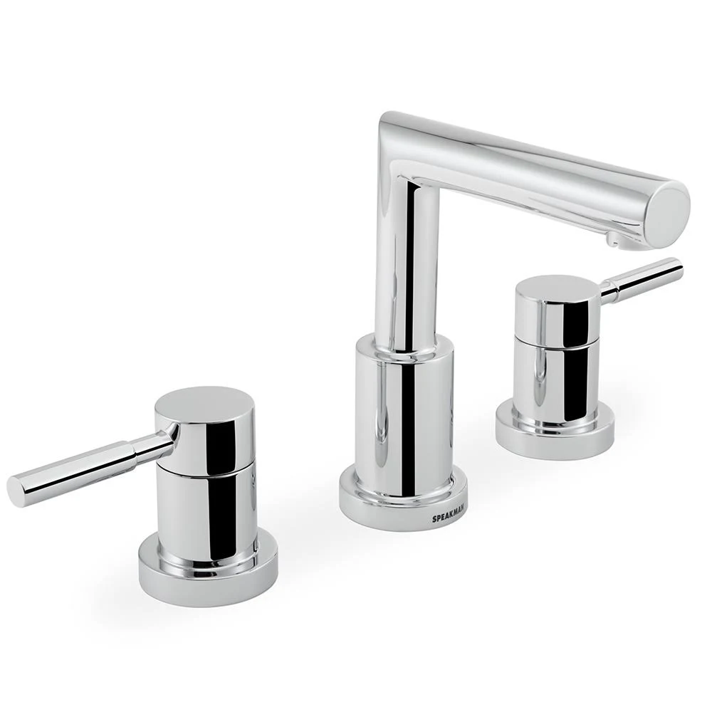 Speakman SB-1021 Polished Chrome Neo Double Handle Widespread Bathroom Faucet