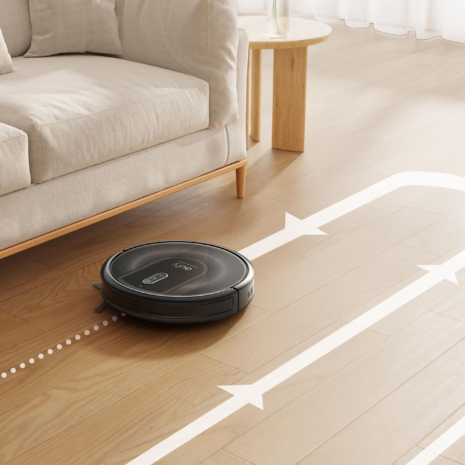 eufy RoboVac G35+ Robot Vacuum with 45-Day Auto-Empty Station, 2500Pa Suction Power (Renewed)