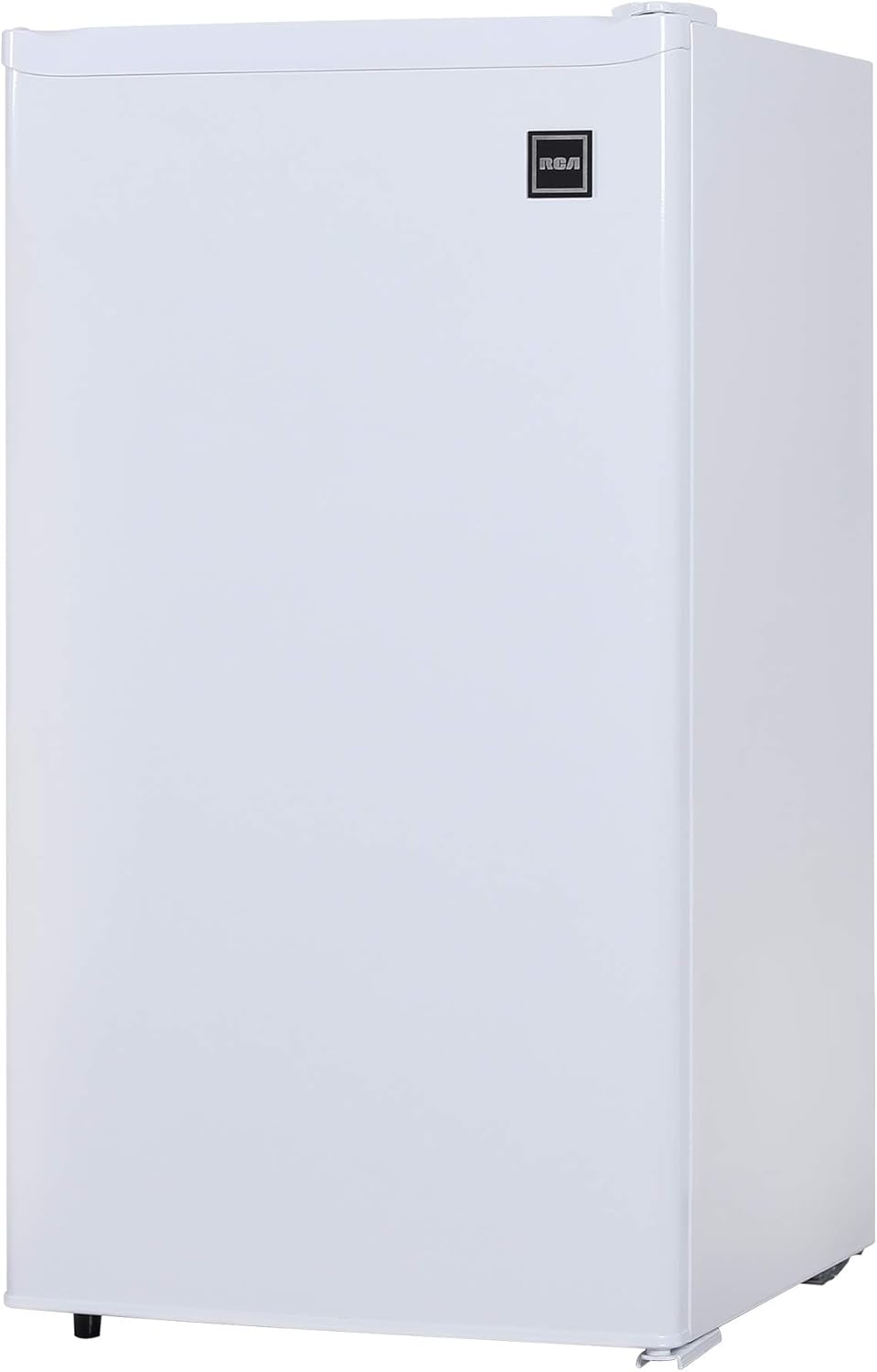 RCA RFR322-B RFR322 3.2 Cu Ft Single Door Compact Mini Fridge Refrigerator, Platinum, Stainless