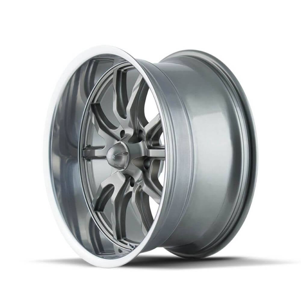 Ridler 650 Wheel 20x8.5 Grey Polished Lip 5x4.5 (5x114.3) 30mm Offset