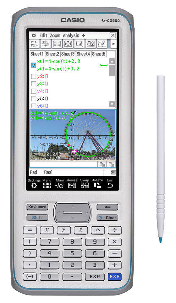 Casio Graphing Calculator W 4.8x22 LCD
