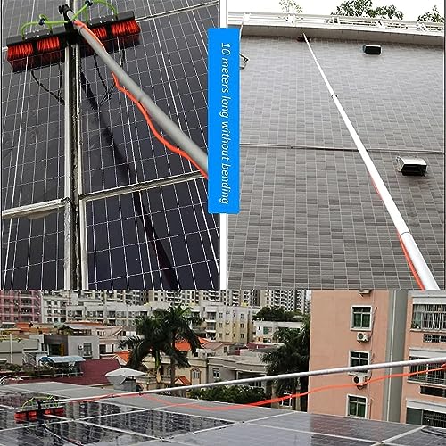 UE-MAOLU Solar Panel Cleaning Brush,Window Cleaning Pole, Water Fed Telescopic Brush, Extendable Cleaner Conservatory Roof, Cleaning Photovoltaic and Solar Panels