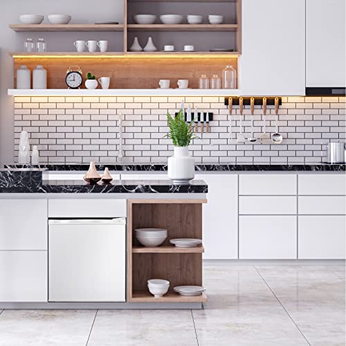 R.W.FLAME Mini Freezer/Small Freezer with Reversible Single Door, Energy Saving,Upright Freezer with Removable Shelves/Adjustable Thermostat, Adjustable Feet for Bedrooms/Dorms/Apartment/Office/Home