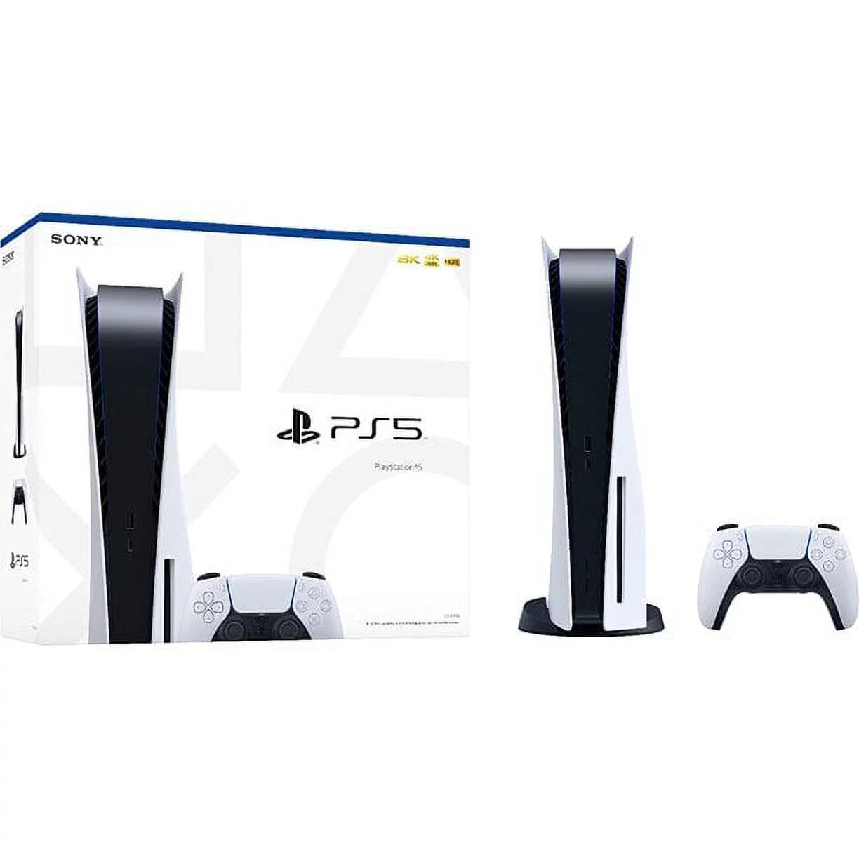 2023 Newest PlayStation_PS5 Disc Version PlayStation - 5 Console with One Wireless Controller, 4K-TV Gaming, 16GB GDDR6 RAM, Ultra-High Speed 825GB SSD - Naxctyei Ultra High Speed HDMI