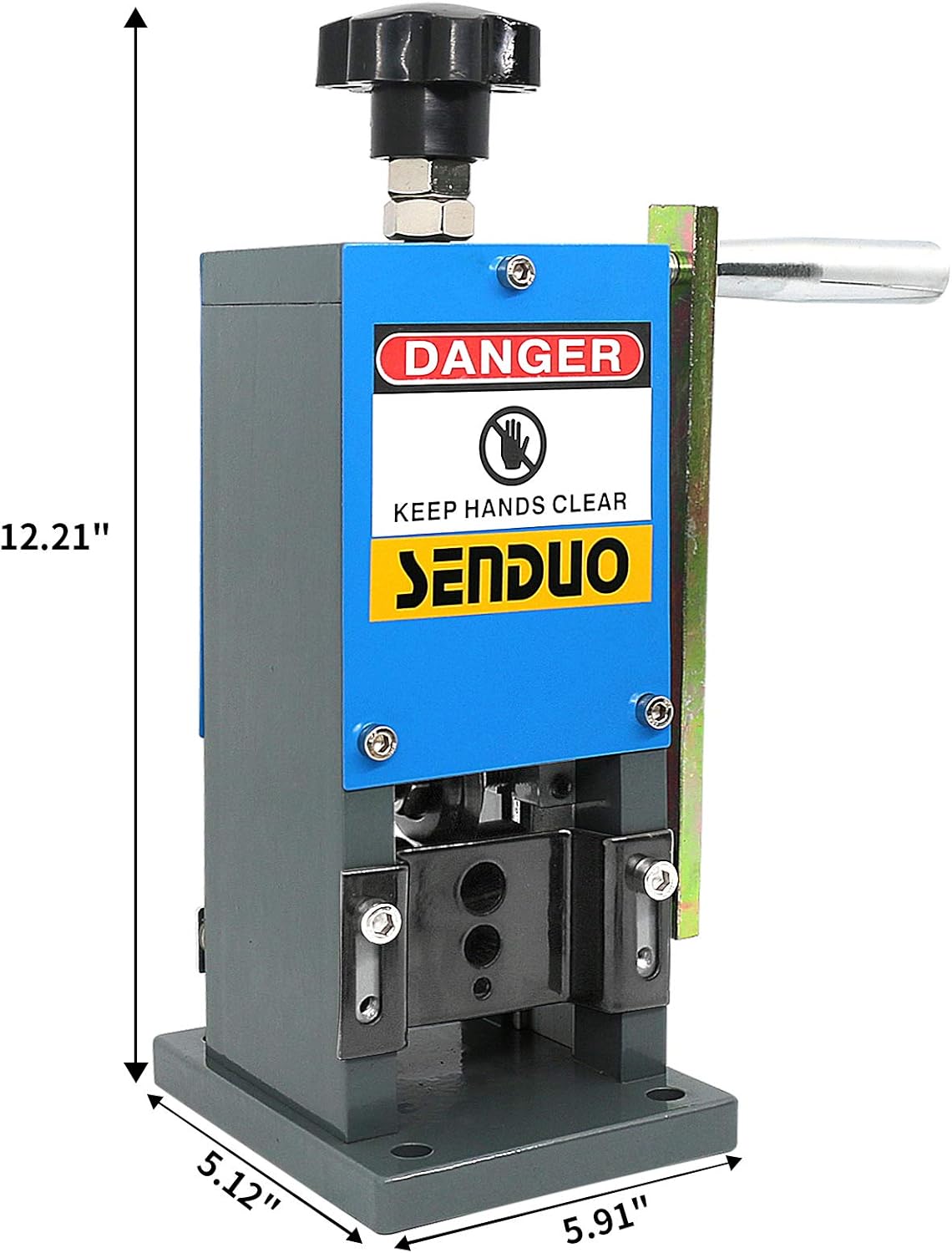 SENDUO Manual Wire Stripping Machine Speed 50FT/MIN Wire Stripper Machine Wire Gauge Range 0.06-1inch Portable Copper Wire Peeler Machine for Scrap Copper Wire Cable Stripping