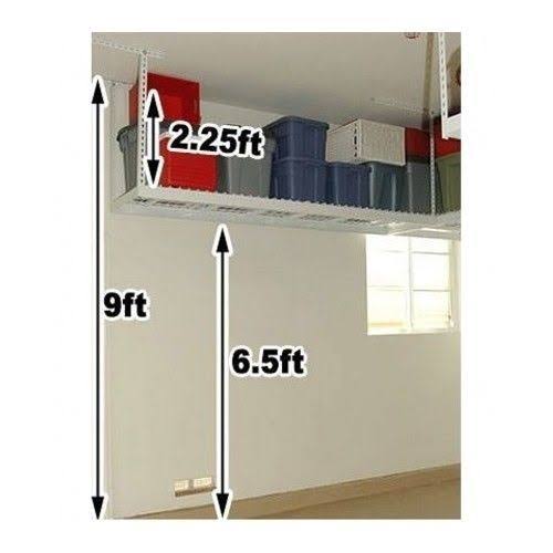 SafeRacks 4&x8& Overhead Garage Storage Rack