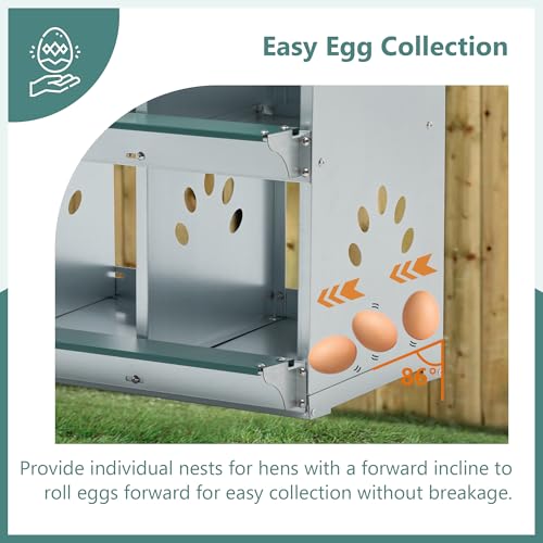 3-Tier Large Wooden Chicken Coop for 8-10 Chickens,Outdoor Walk-in Chicken Coop House with Run&Nesting Boxes,Hen House Poultry Pet Habitat Hutch Cage W/Pull Out Trays&Wire Fencing(95"×80"×83")