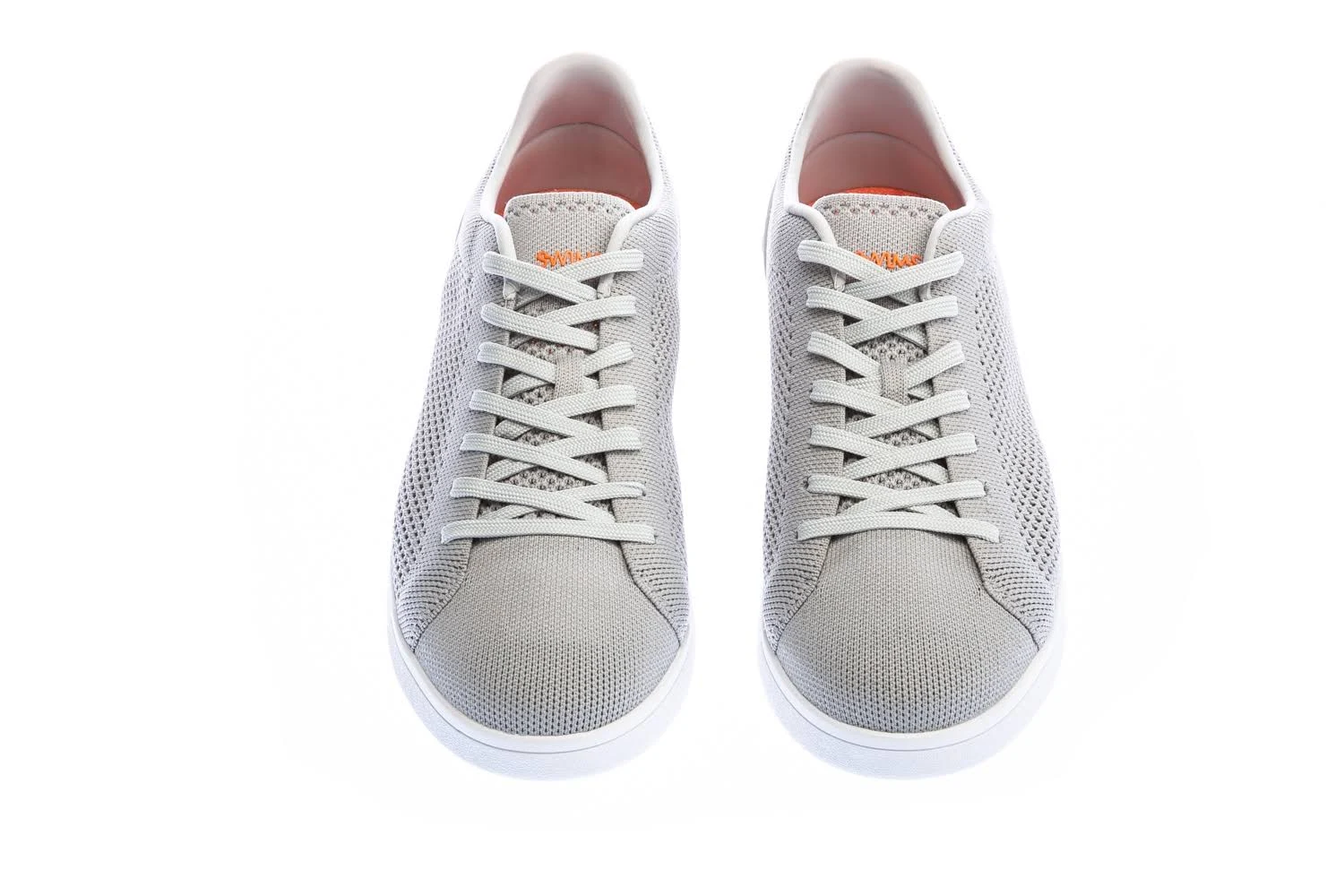 Swims Men&s Breeze Tennis Knit Trainers - Light Grey/White