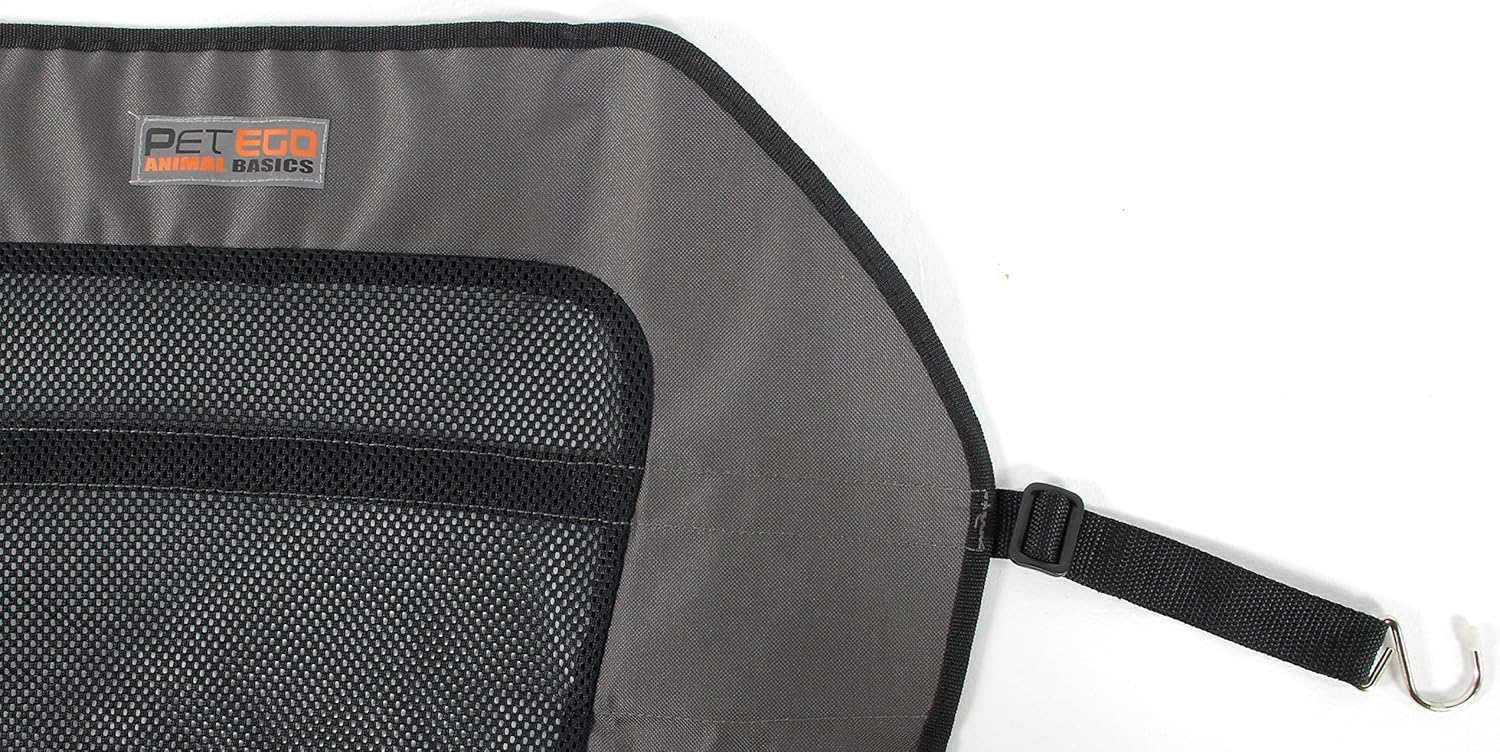 Emanuele Bianchi Design Petego Dog Kar Soft Barrier, Anthracite with Black Mesh