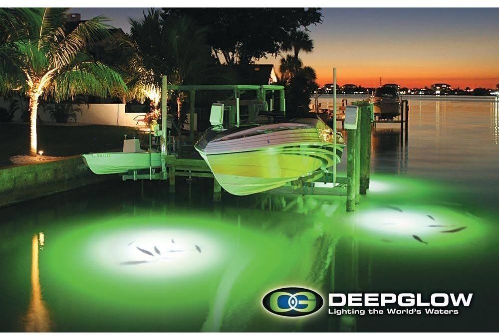 Deep Glow Green Underwater Light for Salt or Freshwater