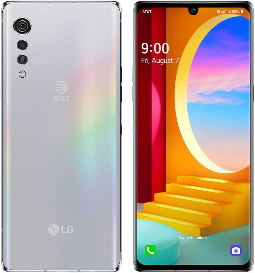 LG Velvet 5G LM-G900TM, US 5G/Global 4G LTE, 128GB, 6GB RAM, Aurora White - T-Mobile Unlocked (AT&T, Metro, Global) - 64GB SD Bundle