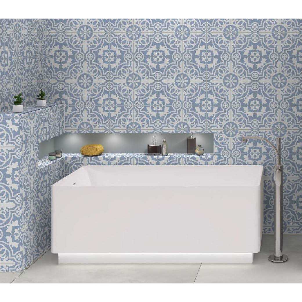 Andova Bliss Tan/White 8 in. x 8 in. Porcelain Matte European Floor and Wall Tile - Shop Hardware Tools Online Store